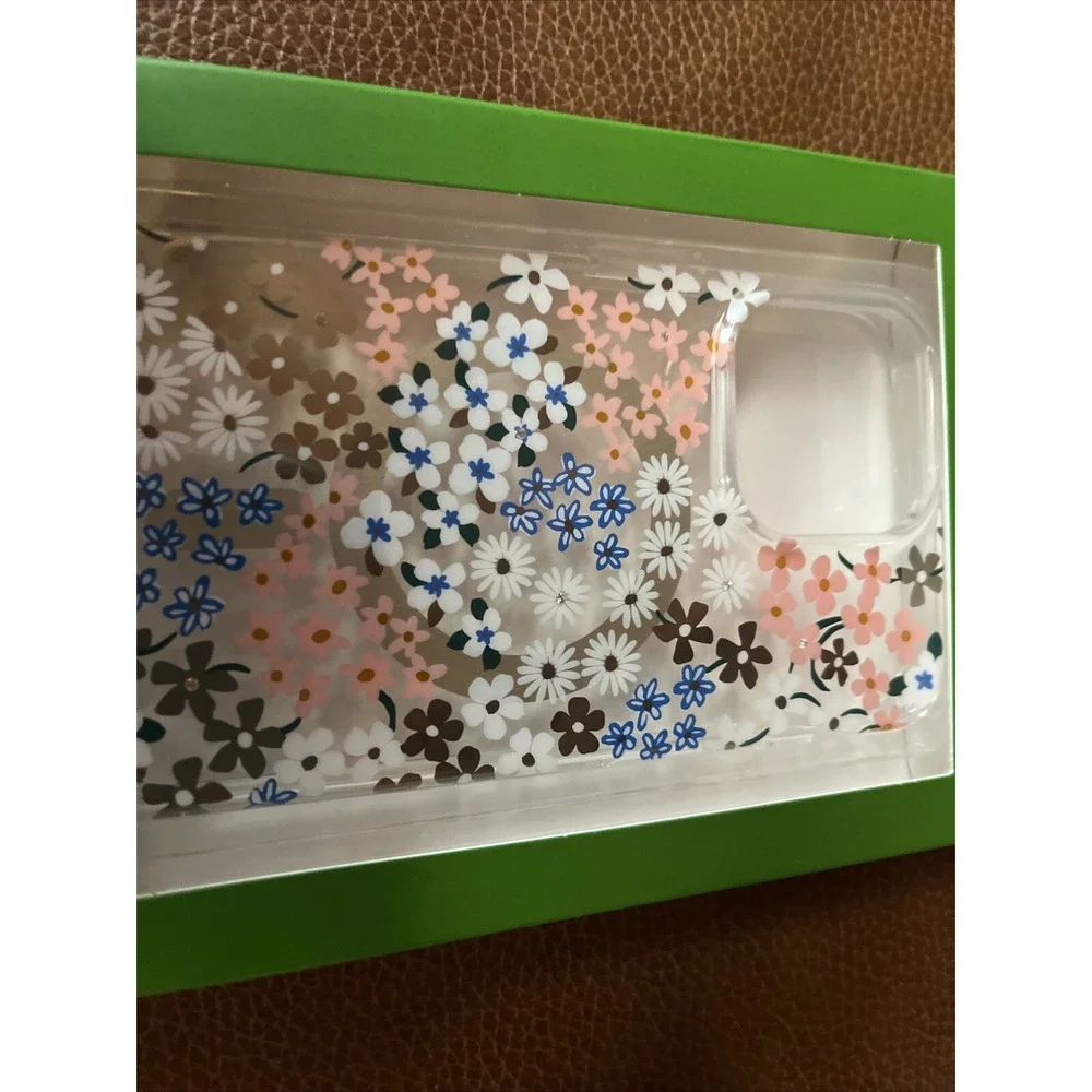 KATE SPADE Protective Case Magsafe For IPHONE 15 PRO MAX Floral White‎ Clear
